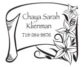 Scroll with Flowers Design FL001-SQ